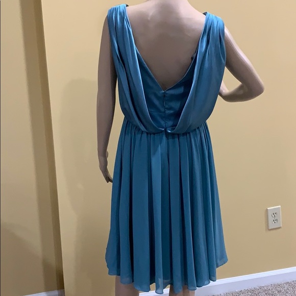 Vera Wang teal blue evening dress - Picture 6 of 11